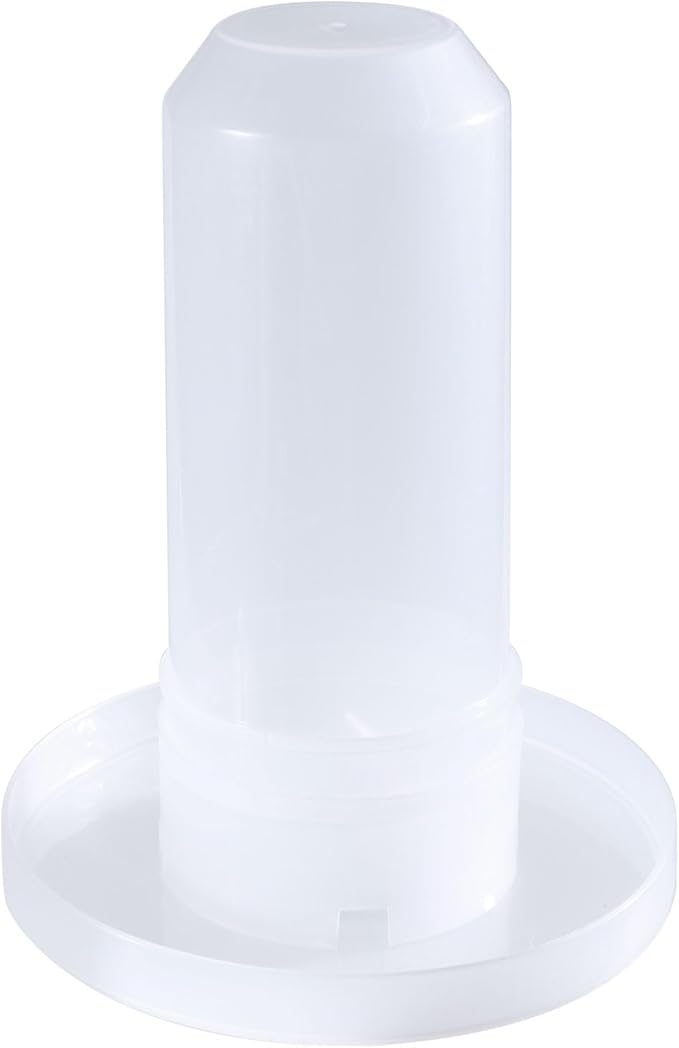 Bird Chicken Automatic Food Water Feeder Poultry Port Rain No Waste Fit for Buckets Barrels Auto Feeding Plate Chicken Feeders for Outdoors Automatic