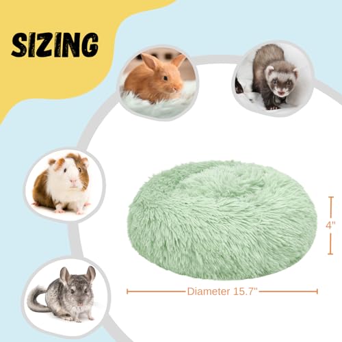 Bunny Bed 2 Pack Large Rabbit Hideout Soft & Comfortable - Grey+Green, Polyester - Image 3
