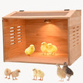Brooder Box for Chicks, Chicken Brooder Box - 15.7"L x 12.0"W x 12.0"H, Acrylic & Wood, Chicken Heater by Cyzarize
