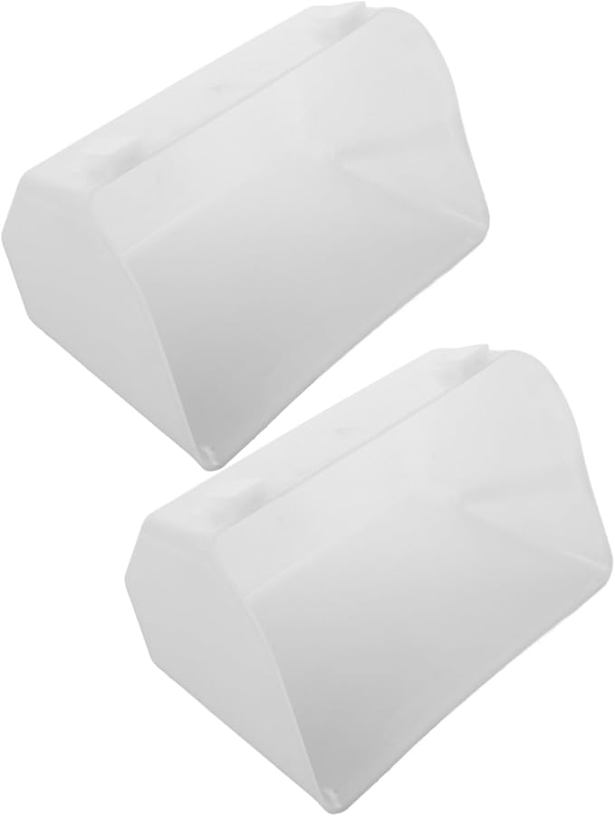 VICASKY 2pcs Hanging Chicken Feeder Plastic Poultry Food Basin for Farm Use for Chickens Pigeons More Capacity