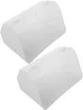 VICASKY 2pcs Hanging Chicken Feeder Plastic Poultry Food Basin for Farm Use for Chickens Pigeons More Capacity