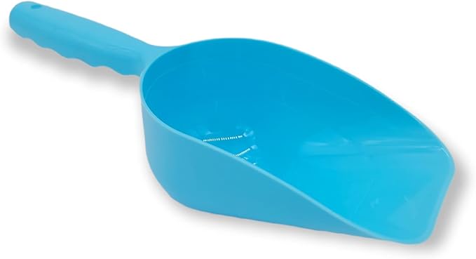 Handy Housewares Colorful BPA-Free Pet Food Scoop - Measures Up To 1 Cup (Blue, 3 Pack)