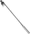 Weed Puller Tool, Weeding Artifact Uprooting Weeding Tool, Garden Weeder Tool 4 Teeth Manganese Steel Forged, Weed Master Weeding Tool, Weed Removal Tool for Vegetable Backyard Farm (Silver-50cm)