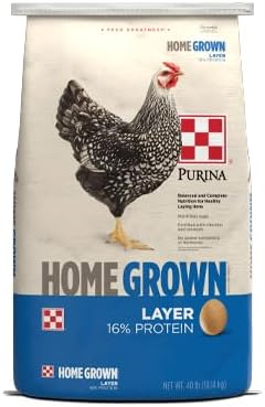 Purina Home Grown Layer Pellets, Chicken Feed for Laying Hens, 16% Protein, 50lb