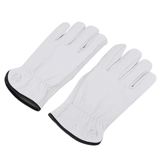 Leather Work Gloves, Gardening Gloves for Women and Men, Soft and Thin Goatskin Garden Gloves for Outdoor Yard Garden, XL