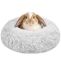Bunny Bed Large Rabbit Hideout Soft & Comfortable - 15.7"L x15.7" W x4" H, Grey, Polyester by Tierecare