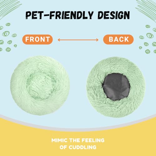 Bunny Bed Large Rabbit Hideout Soft & Comfortable - 15.7" L x15.7" W x4" H, Green, Polyester - Image 4