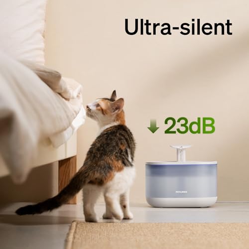 PETLIBRO Cat Water Fountain, 71fl oz/2.1L Ultra Quiet Pet Water Fountain for Cats Inside - Capsule Fountain, Purple - Image 5