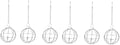 GALPADA 6pcs Poultry Feeder Chicken Treat Hanging Fruit Vegetable Feeder for Chickens Hens Birds Parrots