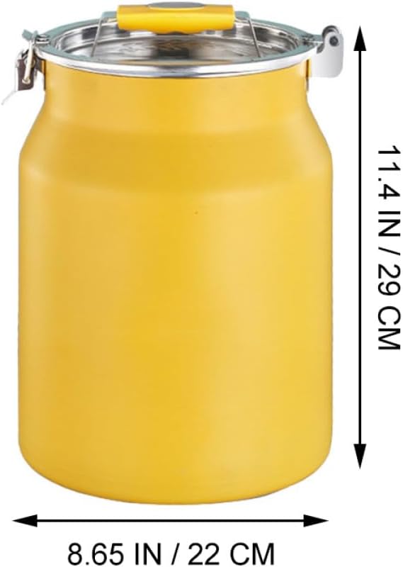 Stainless Steel Rice Bucket 8l Kitchen Sealed Grain Storage Container Household Food Storage Bin for Pantry Organization