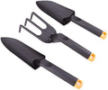 Edward Tools Garden Hand Tools Set Fiber Composite - Garden Trowel, Transplanter and Cultivator - Extra Strength Nylon Fiberglass - Lightweight but Stronger Than Steel - Break-Proof Guarantee