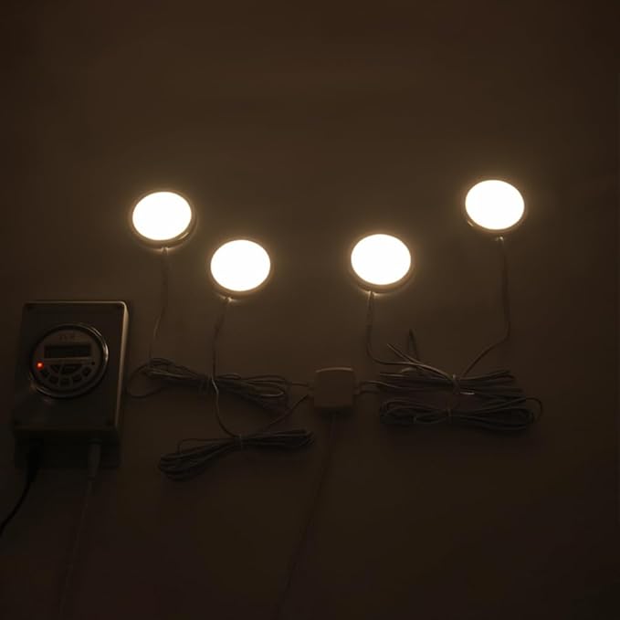 JVR Chicken Coop Light with Timer- Automatic Smart LED Laylight Daylight Extension to Boost Egg Production