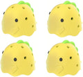 Dinosaur Egg and Vegetable Washer, 2.17 Inches, Food-Grade BPA-Free, Yellow (4, Yellow)