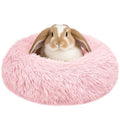 Bunny Bed Large Rabbit Hideout Soft & Comfortable - 15.7"L x15.7"W x4"H, Pink, Polyester by Tierecare