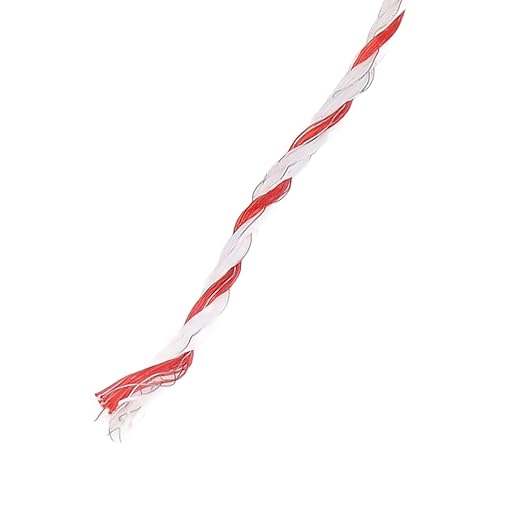 Electric Fence Wire, 500m Portable Electric Fence Rope 6 Stainless Steel Strands Electric Poultry Netting Electric Fence for Dogs Farm Animals