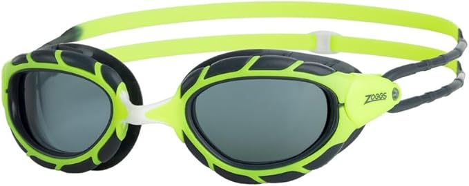 Zoggs Junior Predator Anti-Fog UV Protection Adjustable Strap No-Leak Comfortable Soft Silicone Swimming Goggles, 6-14 Years