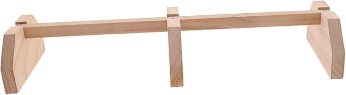 Milisten Wooden Chick Perch Stand for Chickens and Parrots Multi-Functional Roosting Bar for Coop Easy to Install for All Breeds and Ages