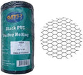 PVC Hexagonal Poultry Netting Chicken Wire 12" x50' x 1" Mesh 20GA Black