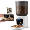 Automatic Cat Feeder with 2K Camera: 5G WiFi Auto Dog Feeder - 6L by Inetzora