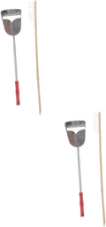 Angoily 4pcs Bird Cage Cleaning Tool Set and Handle Brush and Shovel for Efficient Parrot Cage Maintenance Random for Daily Cleaning