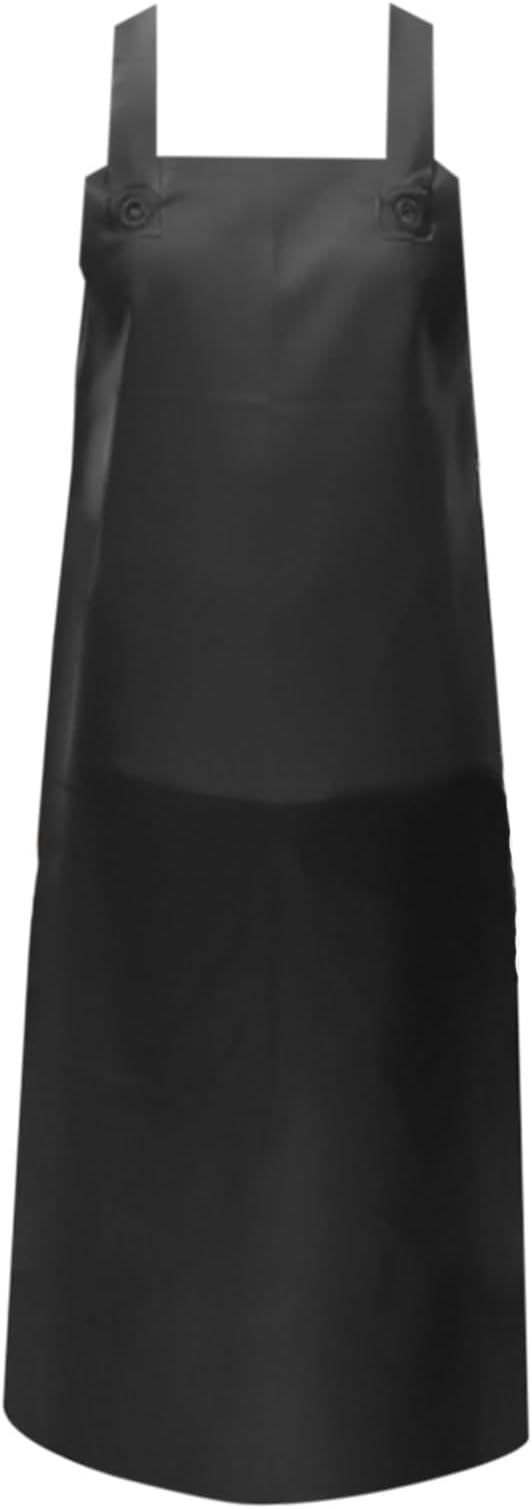Extended Cowhide Apron Water Proof Oil-resistantly and Wear-resistantly Industrial Aprons H-shaped Shoulder
