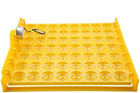 Eggs Incubator Turning Tray Tool, 56 Eggs Turner Tray with Automatic Turning Motor for Chicken Duck Bird Quail(110V Motor)