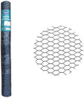 PVC Hexagonal Poultry Netting Chicken Wire 48" x25' x 1" Mesh 20GA Black