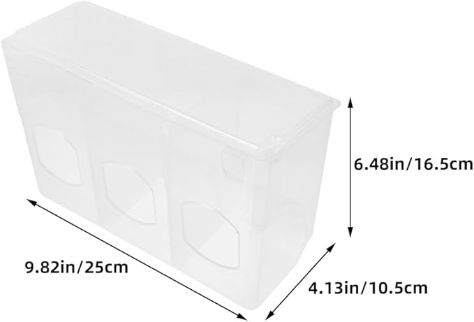 Milisten Automatic Feeder for Bird Cages 3-Hole Quail and Pigeon Feed Dispenser with Hanging Design Lightweight Plastic 9.8 Inch Poultry Feeder for Parakeets Chickens and Small Birds