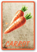 Vegetables Metal Sign Vintage Decor Carrot Sign Farm Wall Decor Sturdy Rust Waterproof Aluminum Signs for Outdoor Yard Garden Easy to Install 8x12inch