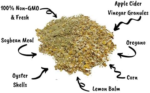 Pampered Chicken Mama Chicken Feed Mash - Premium Layer Feed Pellets - High Protein & High Calcium Chicken Grower Feed Supplies (10 Pounds)