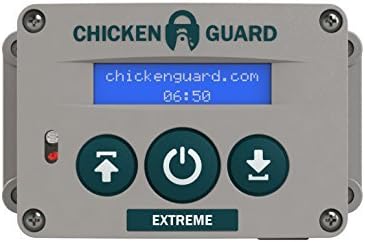ChickenGuard Classic Door Kit Combi - 'Extreme' Auto Coop Door Opener Plus Aluminium Pop Hole Door with Oak Runners, Indoor/Outdoor Automatic Chicken Coop, Backyard Hen House Accessory