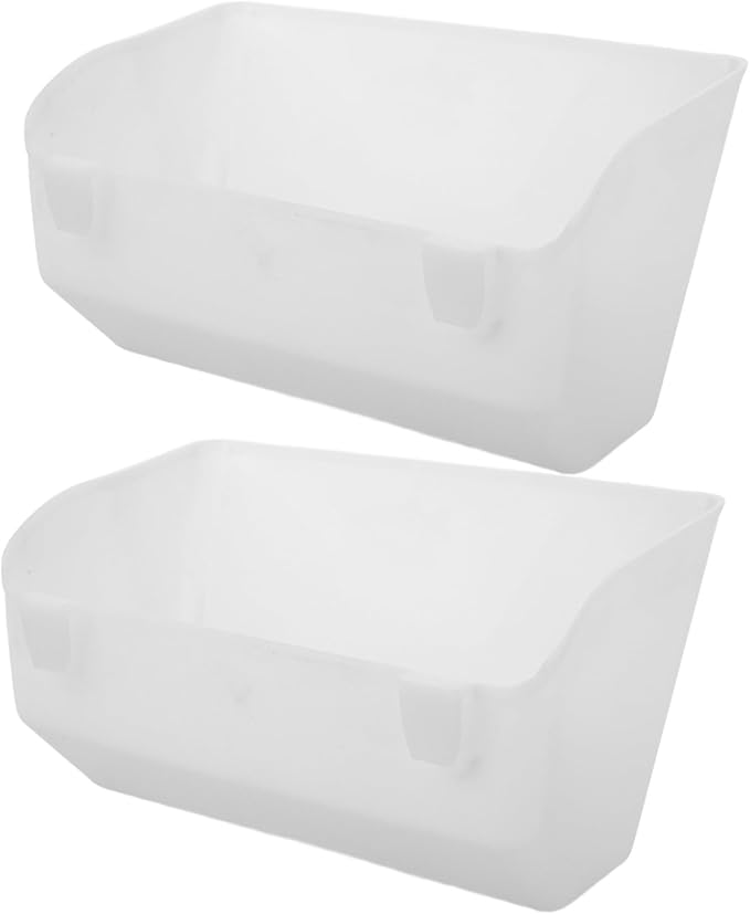 YARNOW 2pcs Hanging Chicken Feeder and Waterer Plastic Chick Feeder Deep Design for Poultry Farms Prevents Leakage and to Clean and Refill
