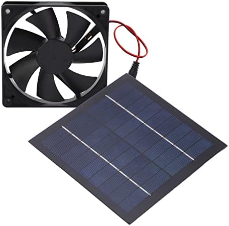 Solar Powered Fan Kit, 20W Solar Powered Fan, Solar Exhaust Fan for Chicken Coop, Greenhouse, Dog House, Shed, Pet Houses, Window Exhaust, Mini Exhaust Fan for DIY Cooling
