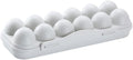Zerodeko 12 Count Egg Holder for Refrigerator with Lid Plastic Fresh Storage Box for Kitchen and Fridge Organization Compact 11.81X4.33X2.55In Egg Storage Container