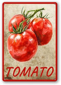 Vegetables Metal Sign Vintage Decor Tomato Sign Farm Wall Decor Sturdy Rust Waterproof Aluminum Signs for Outdoor Yard Garden Easy to Install 8x12inch