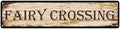 Fairy Crossing Instagram Style Metal Tin Sign (4x16''), Vintage Wall Art Decor - Dust-Proof