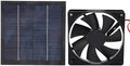 Solar Powered Fan Kit, 20W Solar Powered Fan, Solar Exhaust Fan for Chicken Coop, Greenhouse, Dog House, Shed, Pet Houses, Window Exhaust, Mini Exhaust Fan for DIY Cooling