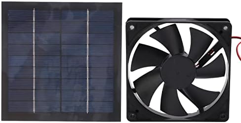 Solar Powered Fan Kit, 20W Solar Powered Fan, Solar Exhaust Fan for Chicken Coop, Greenhouse, Dog House, Shed, Pet Houses, Window Exhaust, Mini Exhaust Fan for DIY Cooling