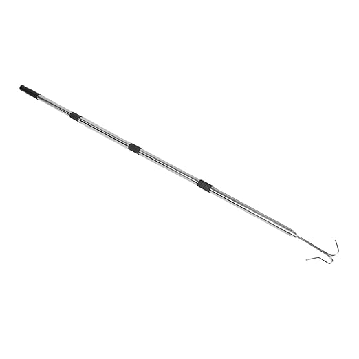 Chicken Leg Hook and Stainless Steel Poultry Catcher for Outdoor Farm Use, Portable Foldable Animal Catching Tool Suitable for Chickens and Ducks