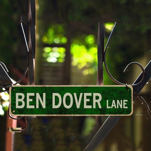 Vintage Metal Pinche Way Street Sign - 4''x16''in Wall Art Decoration - Retro Tin Ben Dover Lane Room Home Bar Pub Cafe Decor Signs