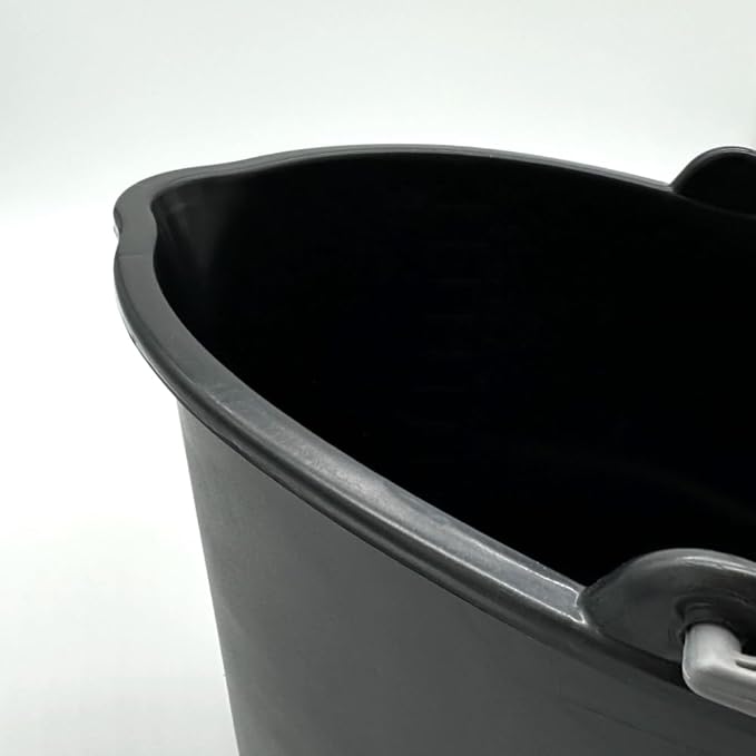 Rocky Mountain Goods Oblong Mop Bucket - Large 11 qt Utility Bucket for Mops, Scrubs, Brushes or Other Cleaning Tools - Made of Recycled Plastics