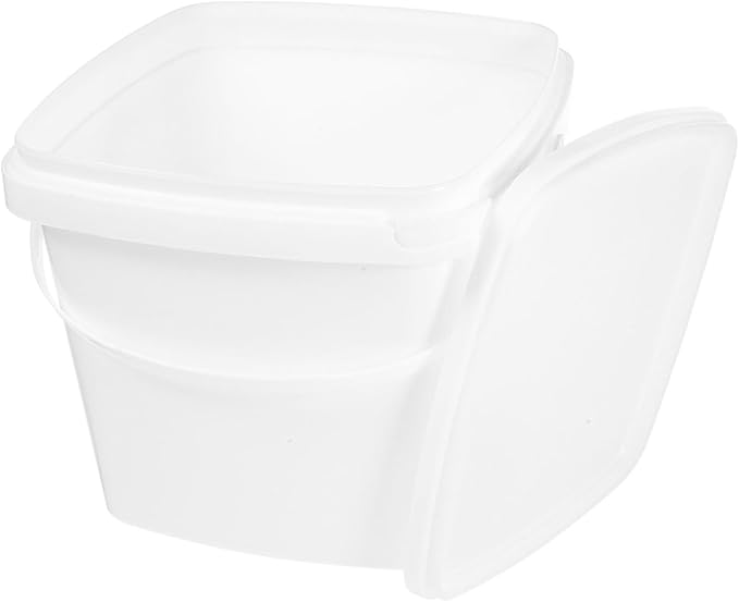 Healifty Portable Plastic Water Bucket with Handle Square Storage Container for Home Garden Farm Multipurpose Utility Bucket for Liquids Cleaning and Gardening Tasks
