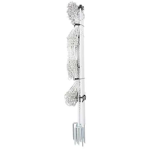 Premier 1 Horse QuikFence® Electric Netting | White/Black Double Spike – 48"H x 50'L