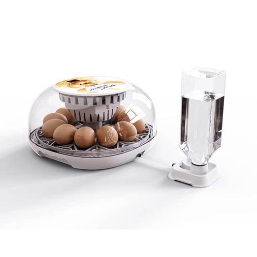 Egg Incubators for Hatching Eggs, 12 Egg Incubator Automatic Turner Humidity Control Egg Encabulator for Chicken, 360° Clear Window Incubator for Chicken Eggs, Duck, Quails, Goose Eggs