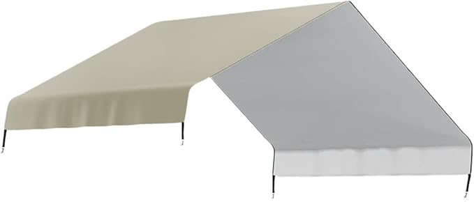 Chicken Coop Cover Cloth Canopy Reliable Weather Resistant Chicken Coop Cover Easy to Install for Patio, Beige