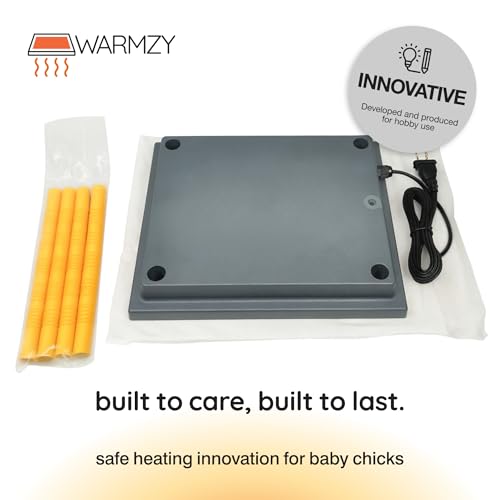 Hatching Time Warmzy Chick Brooder Plate 10 x 10-inch 15W for 15-20 Chicks - 12 Inches, Black - Image 4