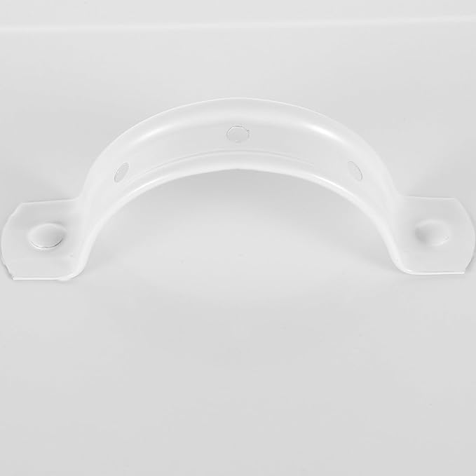 DOITOOL Metal Food Storage Bucket for Kitchen and Pet Food with Lid White Iron Laundry Powder and Grain Container for Pantry Organization