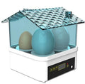 Incubator for Hatching Eggs-4 Egg Capacity, 360° Viewing for Chicken, Duck and Quail Eggs (Blue)