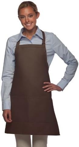 DayStar Apparel Bib Apron with Center Divided Pocket - Style #212