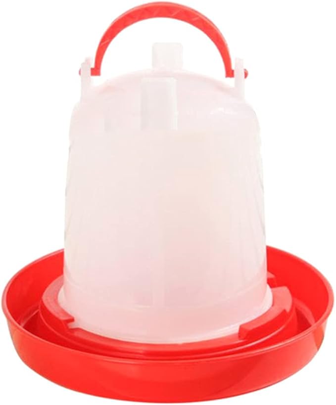 Chick Feeder and Waterer Combo 2.2 Chicken Feeder & 2.2 Waterer Automatic Birds Poultry Feeding Equipment Set Baby Chick Waterer and Feeder Brooder Small